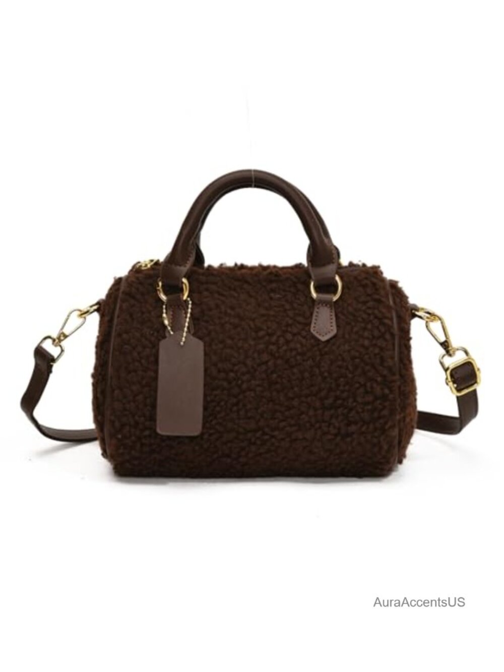 Fuzzy Lambswool Furry Tote Bag Faux Fur Fluffy Crossbody Handbag